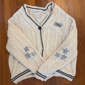 Limited Edition Taylor Swift Folklore Cable Knit Cardigan Sweater